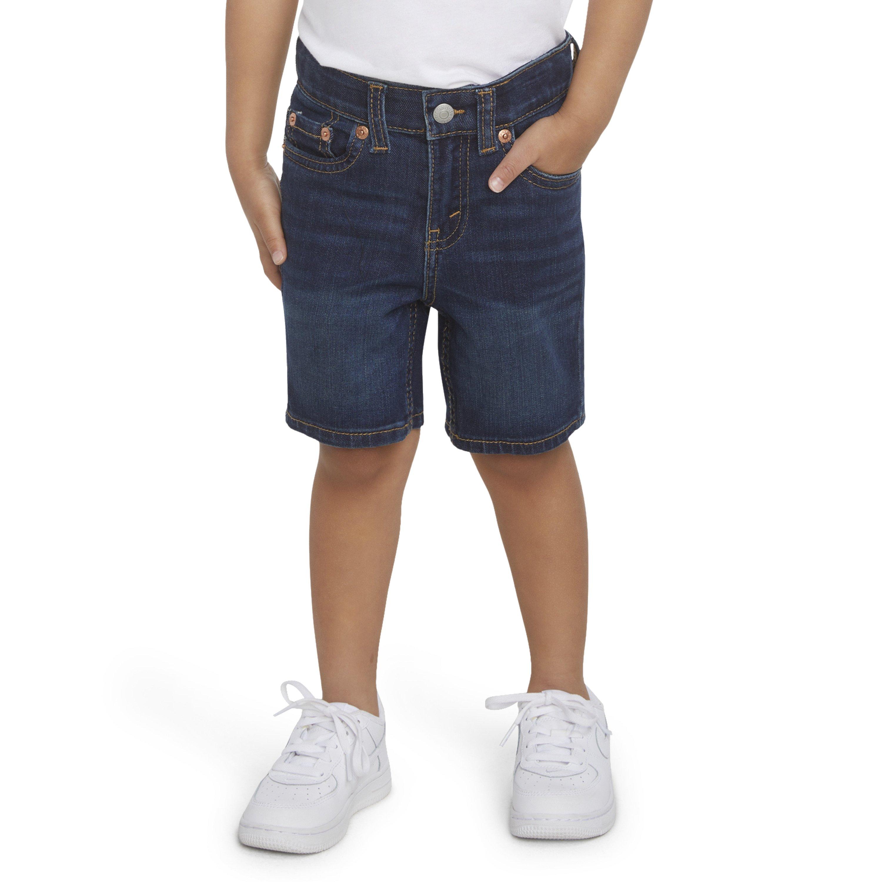 Levi's Toddler Boys' Performance 511 Slim Fit Medium Wash Highlands Denim Shorts - BLUE